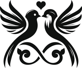 vector illustration of a dove