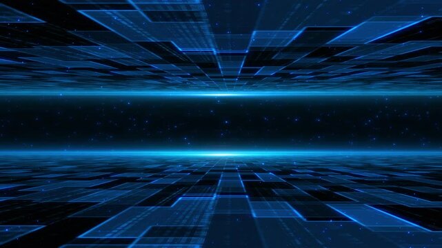 Blue technology space shuttle background