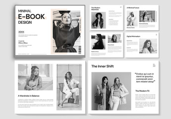 Minimal Fashion Ebook Magazine Template
