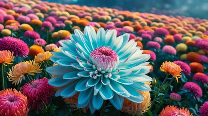 A Large-Blooming Chrysanthemum