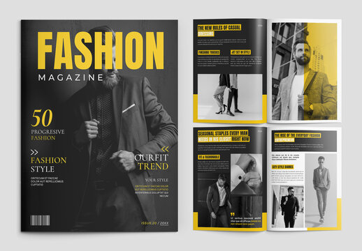 Men's Fashion Magazine Template