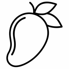 Mango , Fruits outline icon.