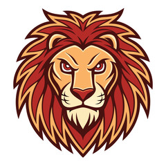 Obraz premium Fierce lion head graphic