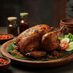 roasted chicken with vegetables