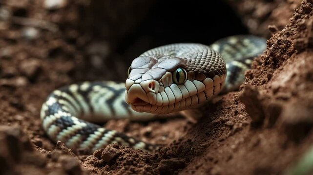 Native habitat of the blind snake