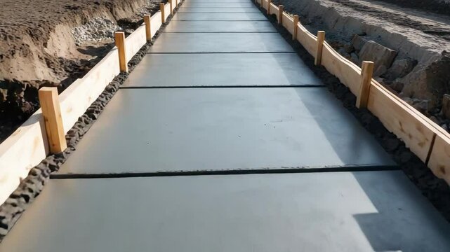 Concrete Sidewalk: Formed and Poured