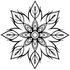 black and white flower