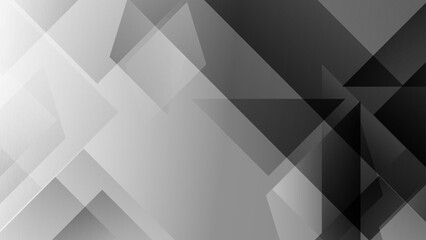 Obraz premium モノクログラデーションの幾何学背景素材 