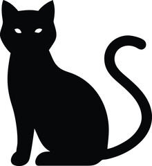 cat icon vector isolated on white background