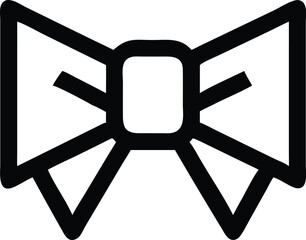 festive bow icon vector isolated on white background