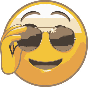 sun glasses and emoji