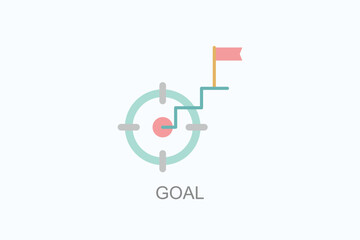 Goal Icon Or Logo Isolated Illustration