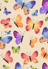 Obraz premium Whimsical Butterfly Dance AI Generated