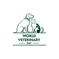 World Veterinary Day logo vector 