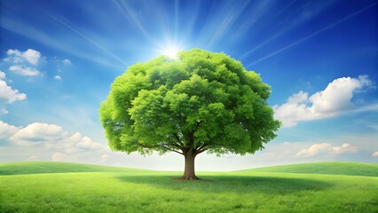 Tree Background with Copy Space &ndash; Nature and Greenery Theme