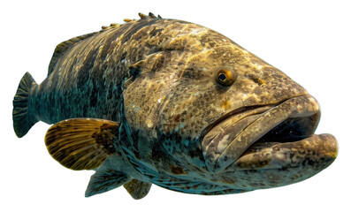 PNG Underwater photo of goliath grouper animal outdoors aquatic.