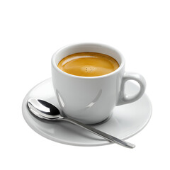 Fototapeta premium Hot Cup of Coffee Isolated on Transparent Background , coffee, cup, espresso, hot, beverage, brew, drink, caffeine, latte, mocha, 