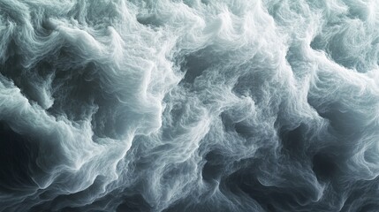 Obraz premium high-resolution close-up of cloud textures forming intricate, wave-like patterns.