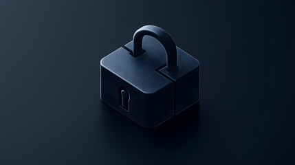 Security concept with a digital padlock studio setting high-quality stock photo professional environment close-up view cybersecurity awareness