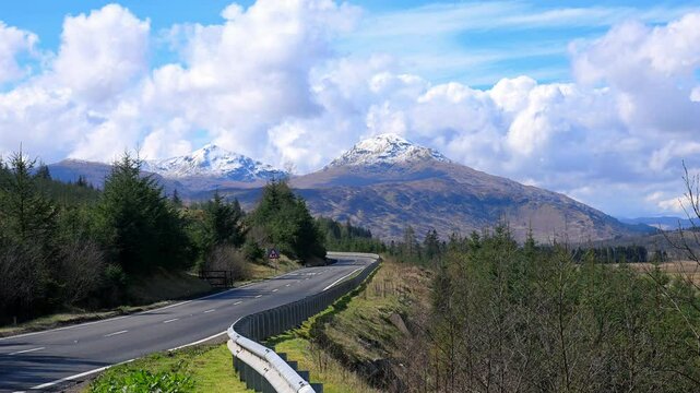 Stob Binnein and Ben More in the Trossachs.