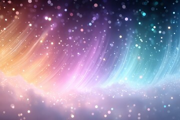 Fototapeta premium Abstract Background With Glowing Particles And Shimmering Lights