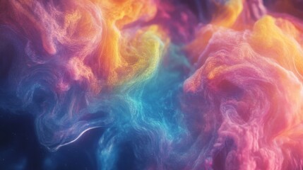 Fototapeta premium Abstract Colorful Swirling Particles Background