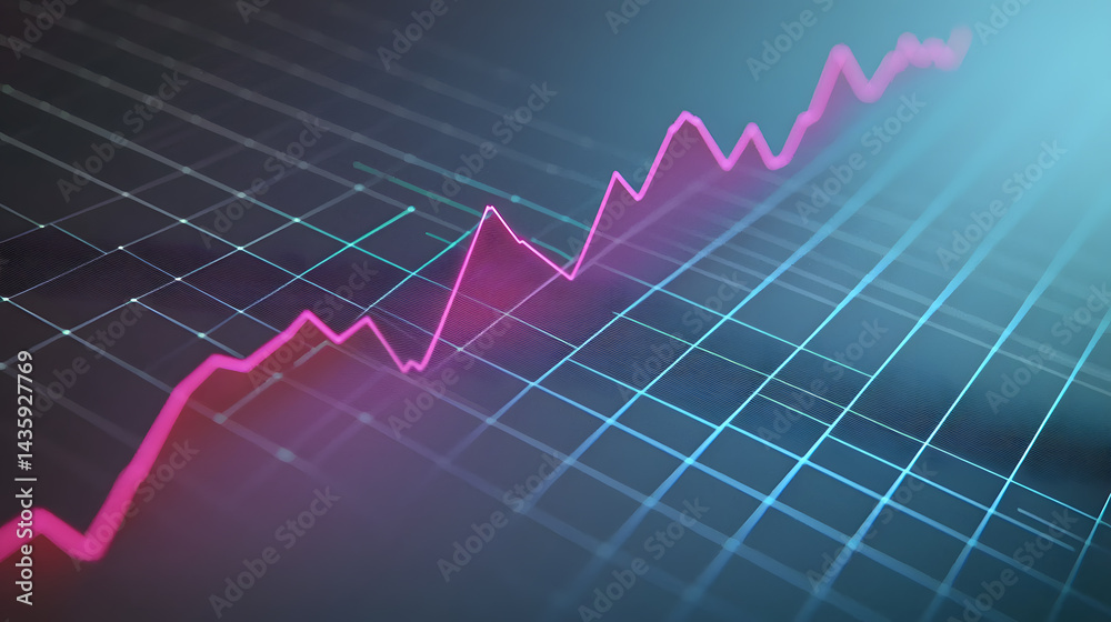Poster dynamic business analytics growth chart digital environment stock image modern technology viewpoint 