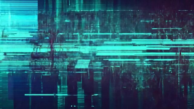Abstract futuristic technology design with green binary code matrix pattern