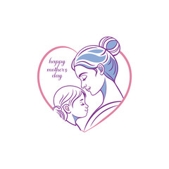 mother's Day logo vector 