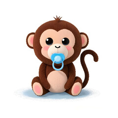 Fototapeta premium cute baby monkay