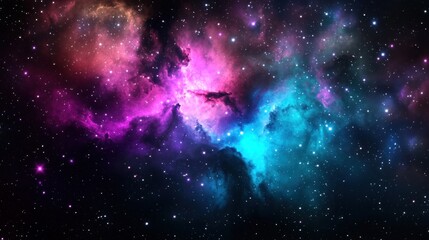 Obraz premium Cosmic nebulae swirling in deep space (2)