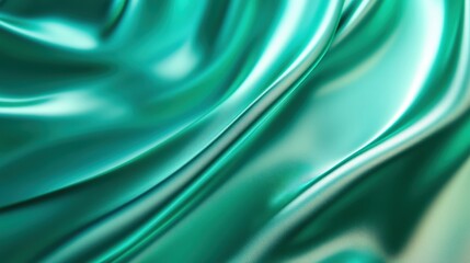 A luxurious jade green gradient background with a glossy, jewel-toned appearance