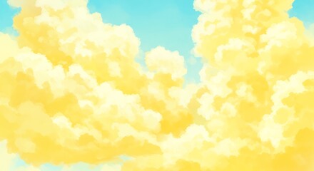 Golden Hour Cumulus AI Generated