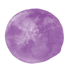 Abstract watercolor stroke of light purple color, hand drawn textured watercolor stain. Painted backdrop with brush stroke. For prints, logos, banners, icons, greeting cards, postcards, backgrounds.