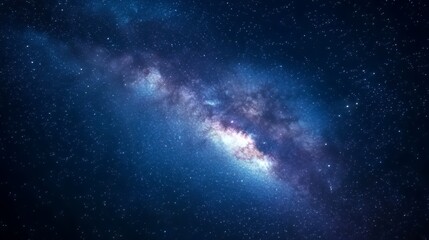Fototapeta premium A breathtaking view of the Milky Way galaxy filled with stars and cosmic dust.