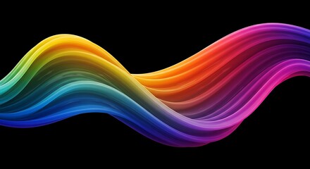 Obraz premium Chromatic Flow AI Generated