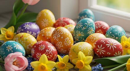 Spring's Painted Promise AI Generated