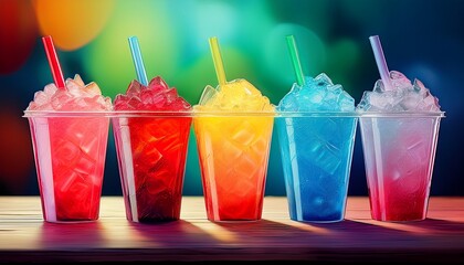 Slush Parade – Ein Regenbogen aus Eis