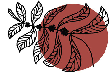 vector illustration of a red rose