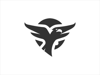 A bold, stylized logo featuring an eagle's head and wings, with red wings symbolizing strength and freedom.