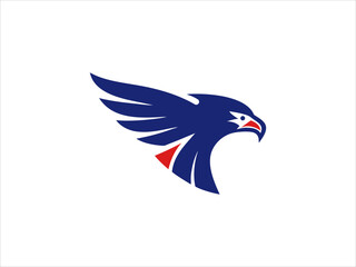 A bold, stylized logo featuring an eagle's head and wings, with red wings symbolizing strength and freedom.