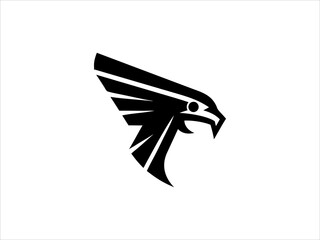 A bold, stylized logo featuring an eagle's head and wings, with red wings symbolizing strength and freedom.