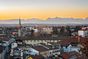 Udine al tramonto Natale 2024