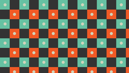 Checkerbox  pattern with dots high quality