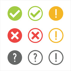 Assessment, Validation, and Alert Symbols