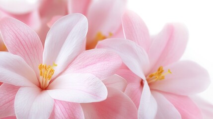Closeup of Delicate Pink Flowers