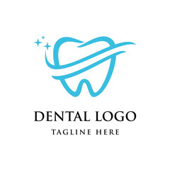 Dental Logo Graphic Design Vector 