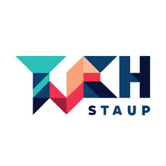 Minimalist Lettermark Logo Using Geometric Shapes