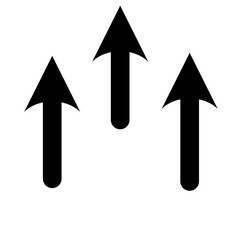 black arrow vector icon