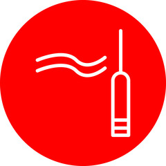 Quilling Tool Vector Line White Circle Red